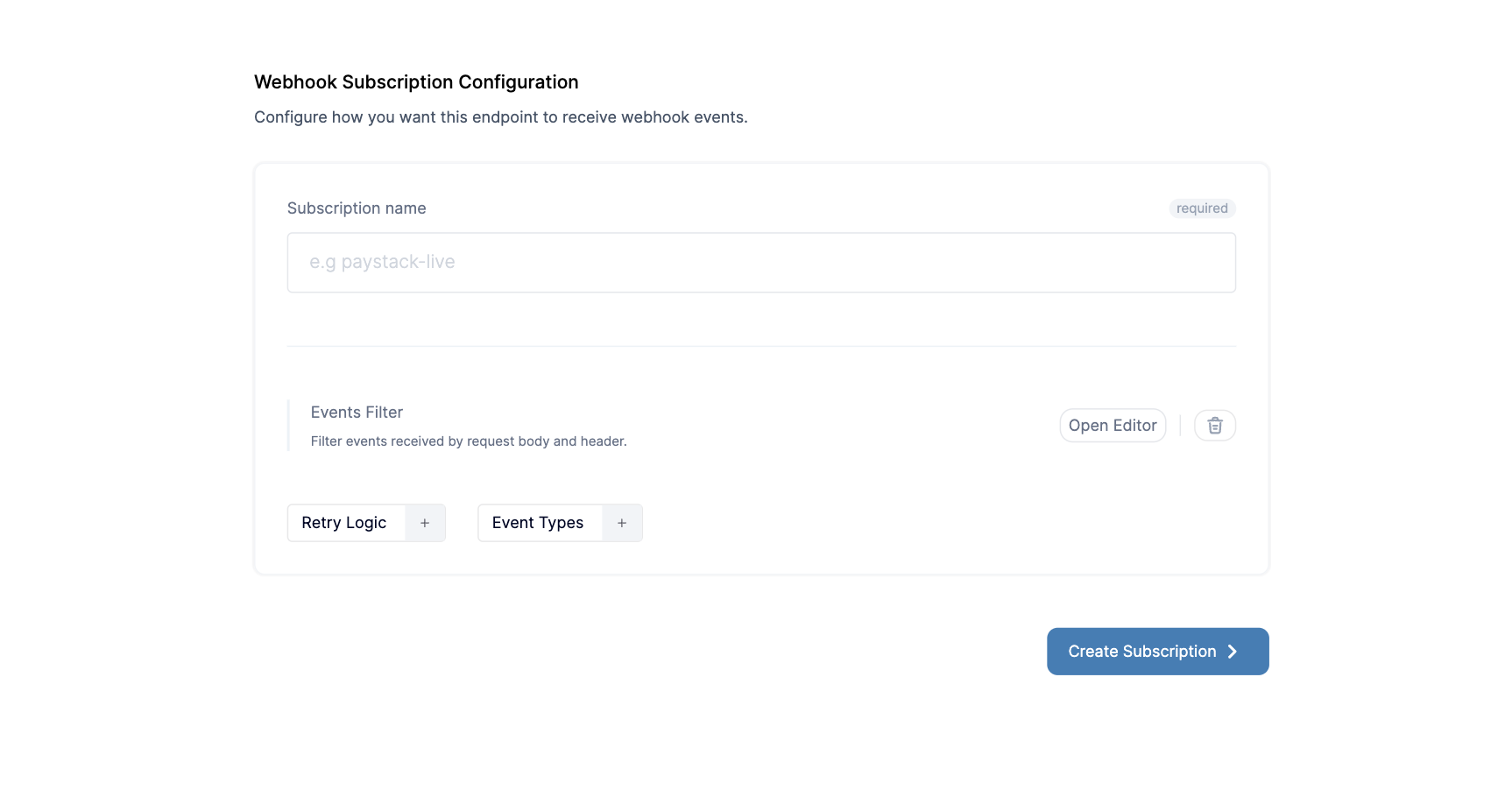subscription filter
